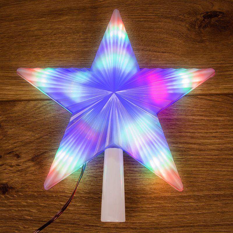 фигура светодиодная "звезда" на елку 22см 31led rgb 2вт ip20 neon-night 501-001 от BTSprom.by