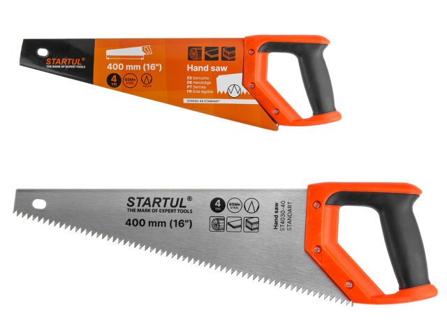 ножовка по дер. 400мм 4 tpi startul standart (st4030-40) (крупный зуб) st4030-40 от BTSprom.by