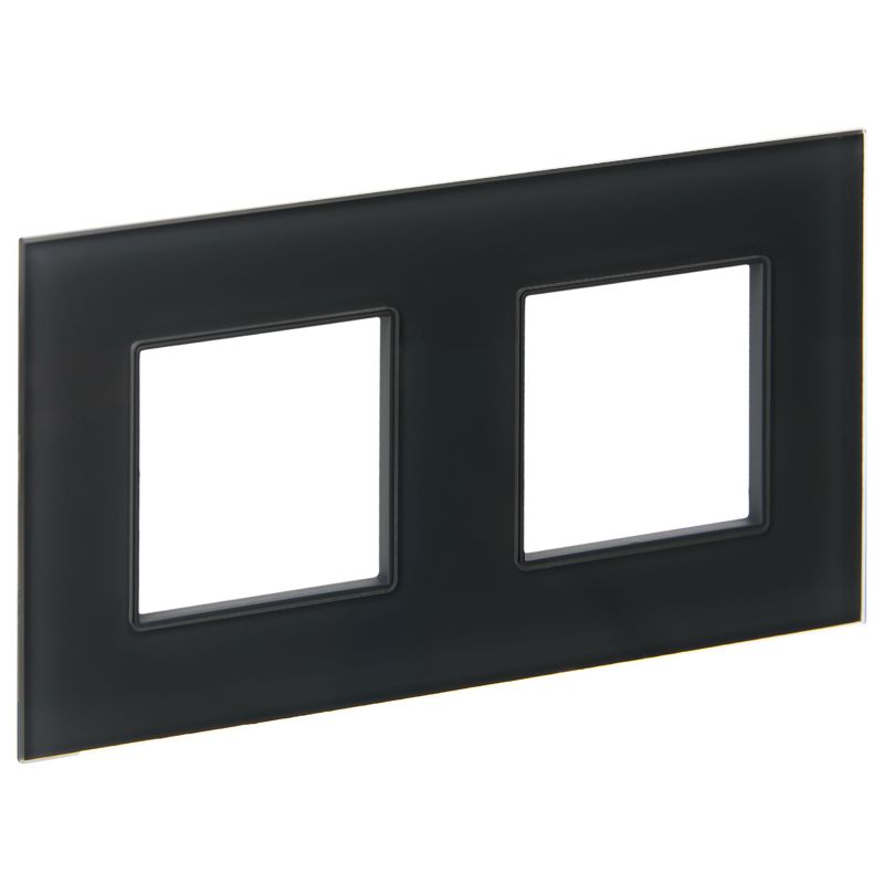 рамка 2-м skandy sk-f22g стекло графит iek sk-m22-g-k53 от BTSprom.by