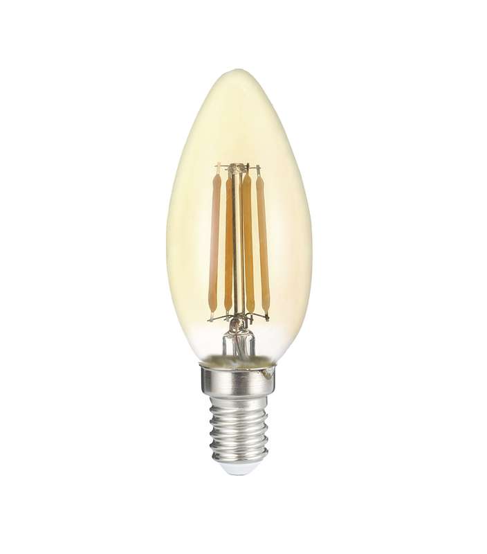 лампа светодиодная филаментная pled omni 8вт c35 4000к нейтр. бел. e14 230в/50гц gold jazzway 5020948 от BTSprom.by