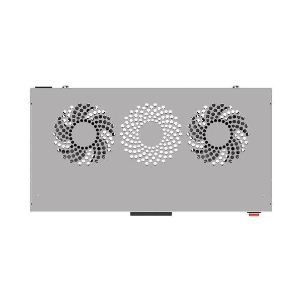  Блок охлаждающий TERACOM PRO 1U 2 вент. с выкл. и электронным термостатом сер. EKF TRP-FN-21T-GR фото в каталоге от BTSprom.by