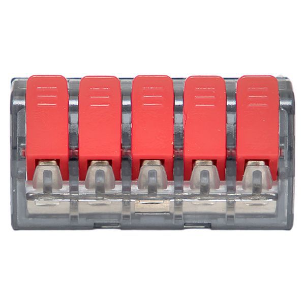  Клемма строительно-монтажная СМК 221-415 с рычагом 5 отверстий 0.2-4.0кв.мм (блист.20шт) PROxima EKF plc-smk-221-415b-20 фото в каталоге от BTSprom.by