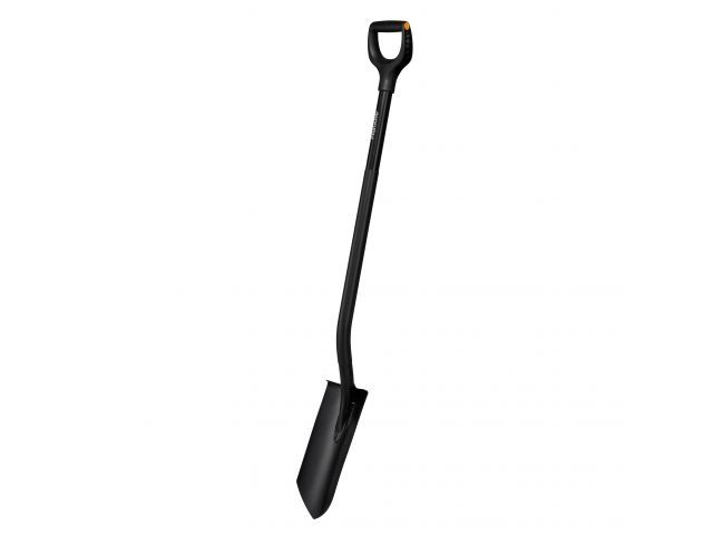 лопата штыковая с закругленным лезвием ergonomic pro fiskars (черная) 1066709 от BTSprom.by