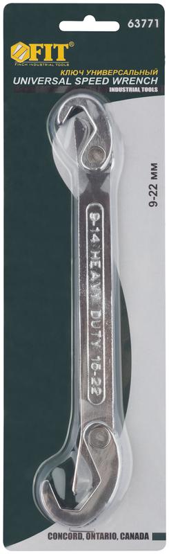  Ключ универсальный 9-22мм FIT 63771 фото в каталоге от BTSprom.by