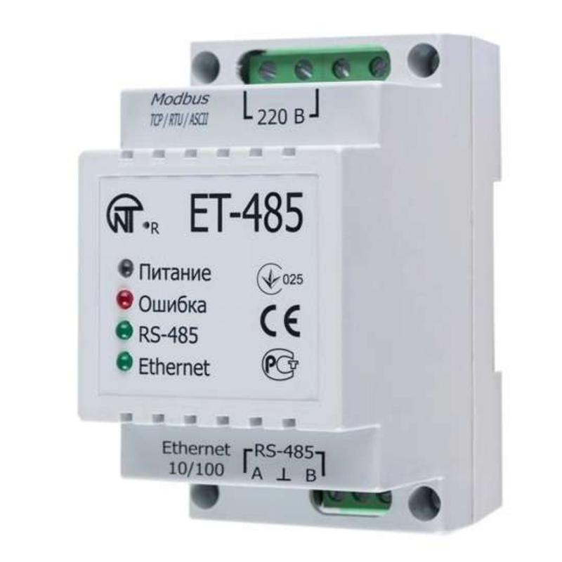 преобразователь интерфейсов ет-485 (24 v) (точка доступа к nt cloud (ethernet) rs-485 питание 220в или 7-24в к-во модулей - 3 новатек-электро 3425680485 24 от BTSprom.by