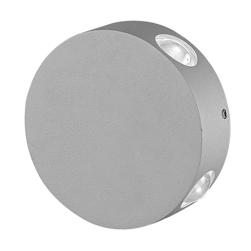 светильник светодиодный ulu-s42a-4х1вт/4000к ip65 grey уличный архитектурный накладной корпус сер. uniel ul-00009353 от BTSprom.by
