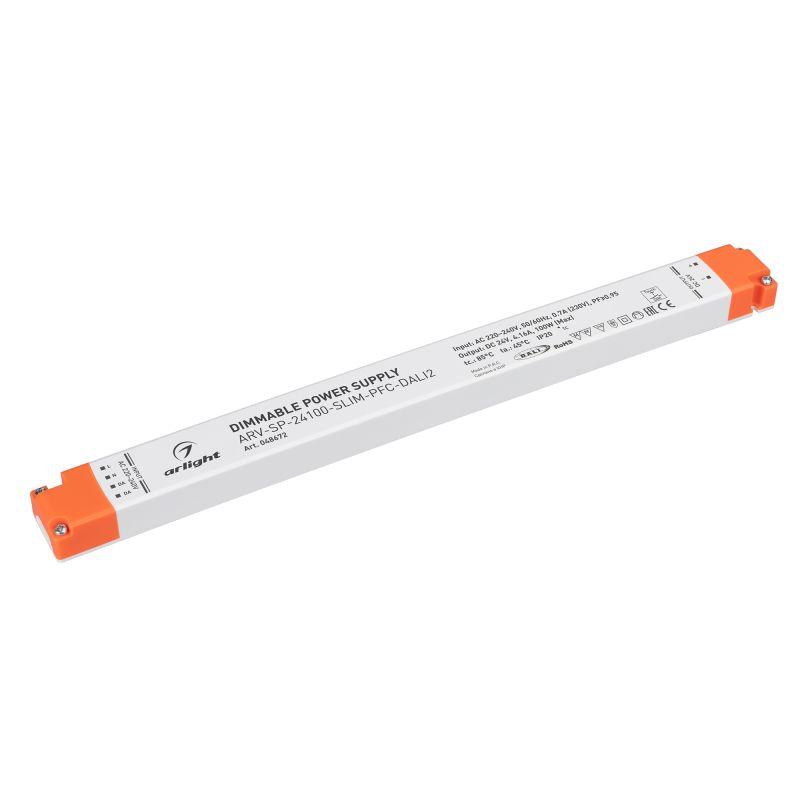 блок питания arv-sp-24100-slim-pfc-dali2 (24в 4.16а 100вт) ip20 пластик arlight 048672 от BTSprom.by