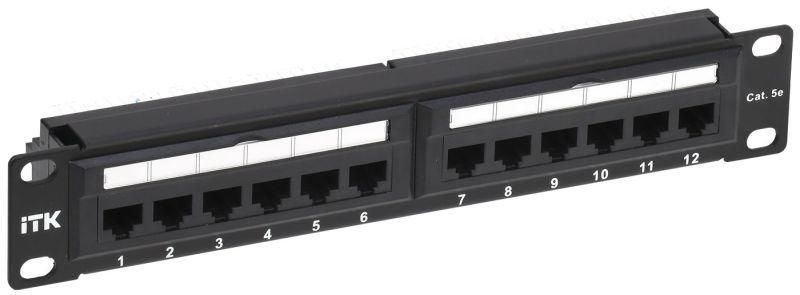 патч-панель 10дюйм 1u кат.5e utp 12 портов dual idc itk pp12-1uc5eu-d05-10 от BTSprom.by