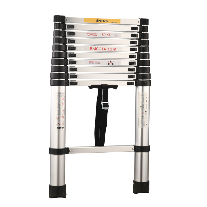лестница телескопическая 3.2м (20013) shtok 376552 от BTSprom.by
