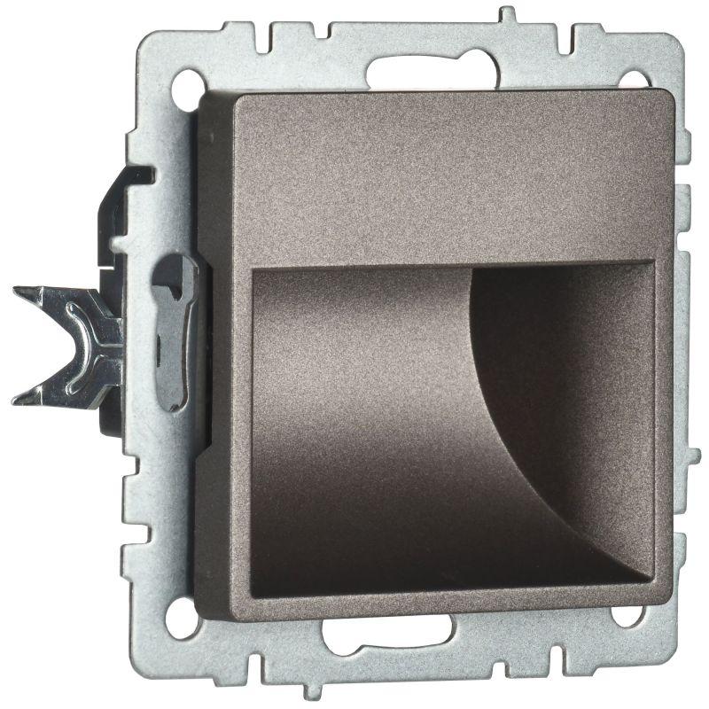  Подсветка светодиодная BRITE встраив. ПЛ20-БрТБ механизм бронза IEK BR-FL20-K45 фото в каталоге от BTSprom.by