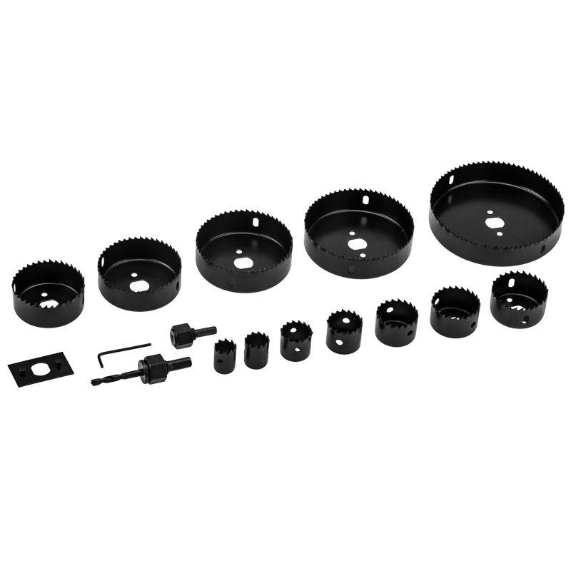  Набор кольцевых пил по дереву 19-127мм 16 предметов Kranz KR-92-0253 фото в каталоге от BTSprom.by