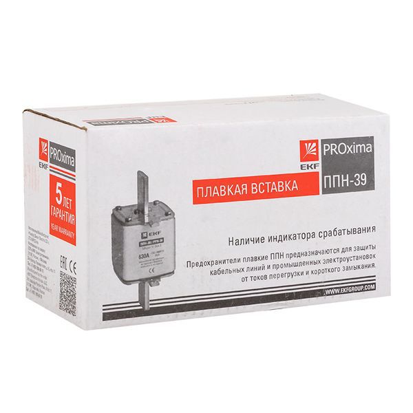  Вставка плавкая ППН-39 630/200А габарит 3 PROxima EKF fus-39/630/200 фото в каталоге от BTSprom.by