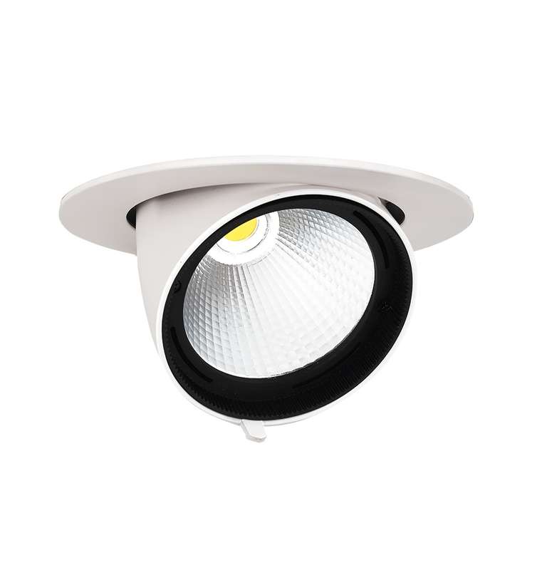 светильник светодиодный pled dl4 wh downlight 40вт 4000к ip40 24град. дво встраив. поворотн. pro+ jazzway 5021921 от BTSprom.by
