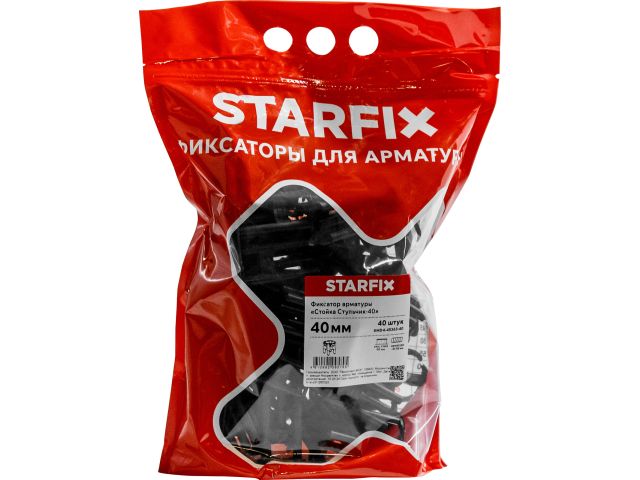 фиксатор арматуры "стойка/стульчик-40" 6-18 (40 шт в дой-паке) starfix smd4-45363-40 от BTSprom.by