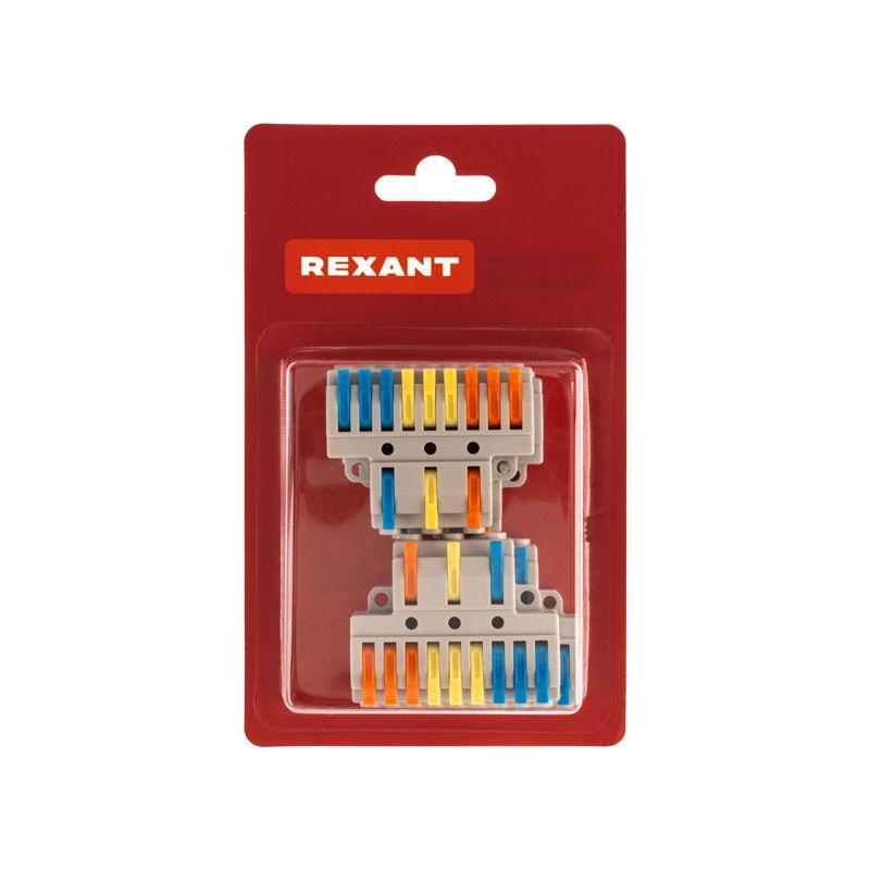  Клемма СМК 3х3 проходная разветвительная 3 полюса с монтажной площадкой (1 ввод 3 вывода на полюс) (уп.4шт) Rexant 07-5232-04 фото в каталоге от BTSprom.by