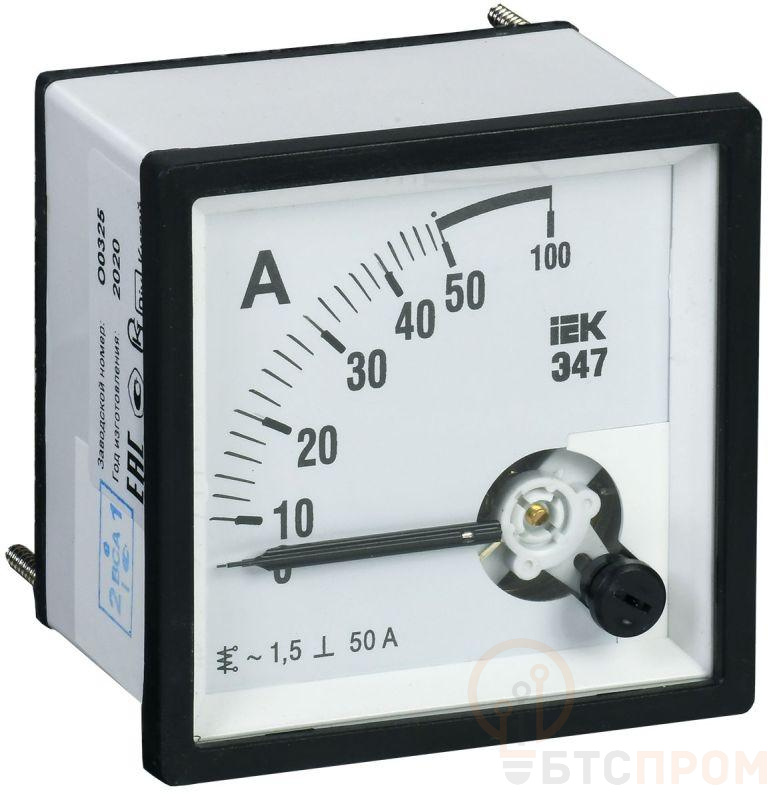 Амперметр Э47 96х96мм 50А кл. точн. 1.5 IEK IPA20-6-0050-E фото в каталоге от BTSprom.by  Амперметр Э47 96х96мм 50А кл. точн. 1.5 IEK IPA20-6-0050-E фото в каталоге от BTSprom.by
