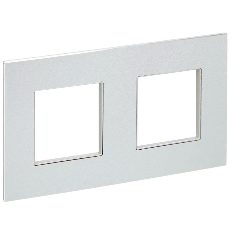 рамка 2-м skandy sk-f32s металл серебр. iek sk-m22-m-k23 от BTSprom.by