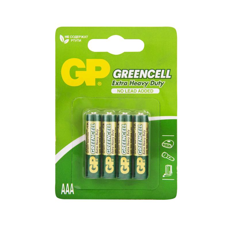 элемент питания солевой aaa/r03 1.5в greencell (блист.4шт) gp 10883 от BTSprom.by