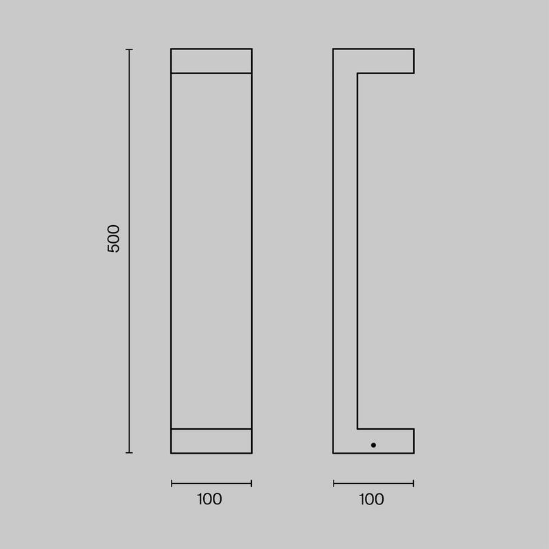  Светильник Barclay Street 9Вт 3000К IP54 ландшафтный Maytoni O013FL-L9B фото в каталоге от BTSprom.by