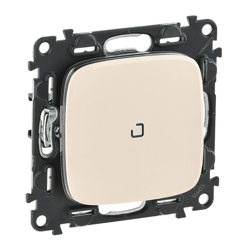 переключатель 1-кл. сп valena allure 10а ip20 250в 10ax с подсветкой с лицев. панелью безвинтов. зажимы механизм сл. кость leg 752826 от BTSprom.by
