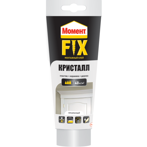 клей монтажный "момент fix" кристалл 185г момент б0047947 от BTSprom.by
