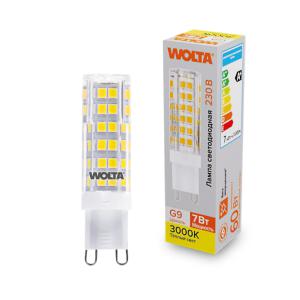 лампа светодиодная 7вт 3000к g9 wolta wstd-jcd-7w3kg9-c от BTSprom.by
