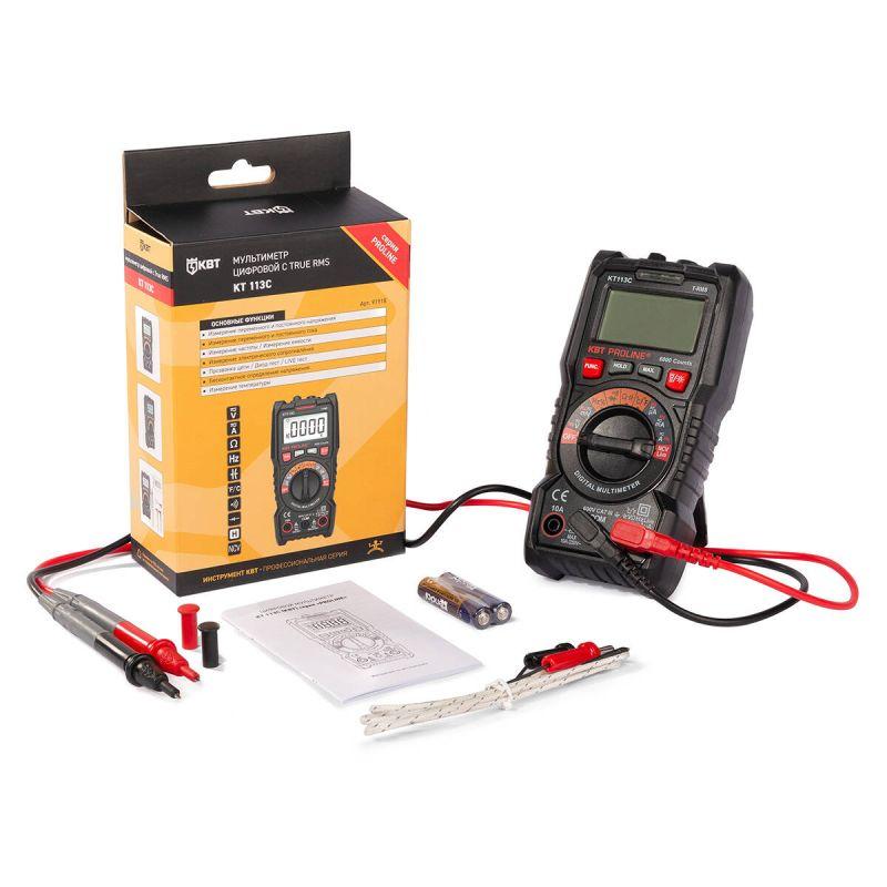  Мультиметр цифровой KT 113С PROLINE КВТ 91918 фото в каталоге от BTSprom.by