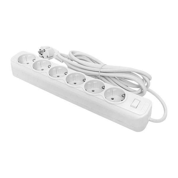 удлинитель с сетевым фильтром 6х1.8м с заземл. 16а ip20 блокбастер xl 3.2квт пвс 3х1 с выкл. proxima ekf ufa16-310-6-018 от BTSprom.by