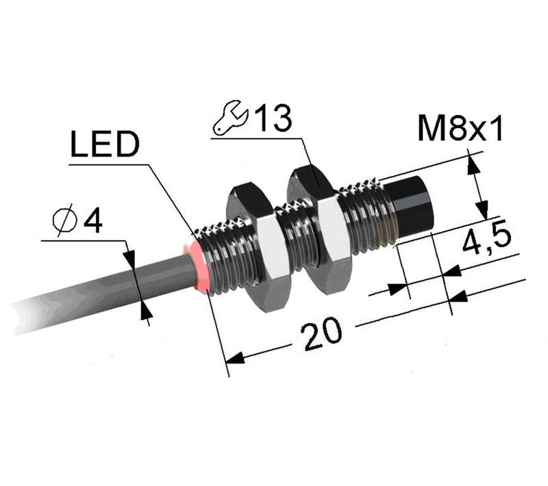 выключатель бесконтактный ps2-08m20-3n11-k мега-к a8010-82691306 от BTSprom.by