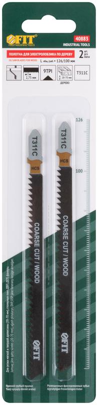  Полотно по дереву HCS разведенные фрезерованные зубья 126/100/2.5мм (Т311С) (уп.2шт) FIT 40883 фото в каталоге от BTSprom.by