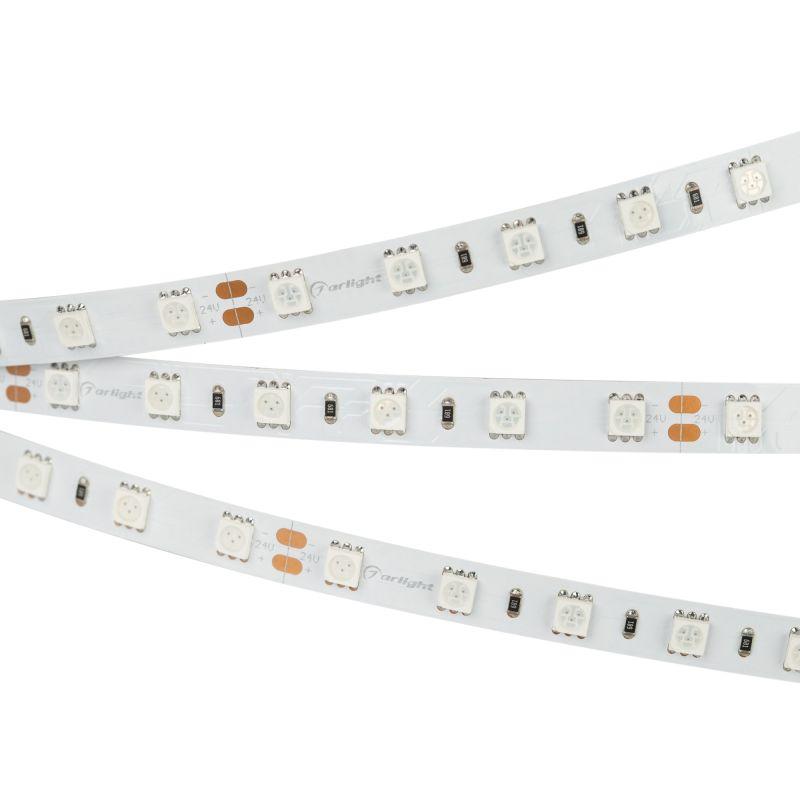 лента светодиодная rt-b60-10mm 24v blue 14.4вт/м ip20 открыт. (уп.5м) arlight 008819(3) от BTSprom.by
