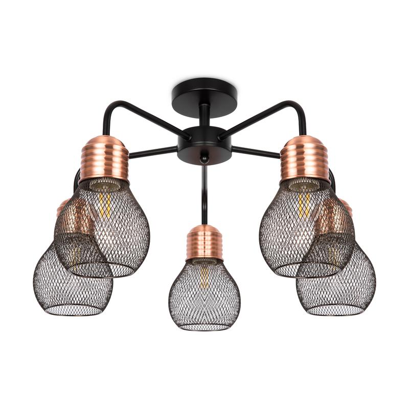  Светильник Agata 60Вт E27х5 IP20 потолочн. Freya FR4011CL-05BBS фото в каталоге от BTSprom.by