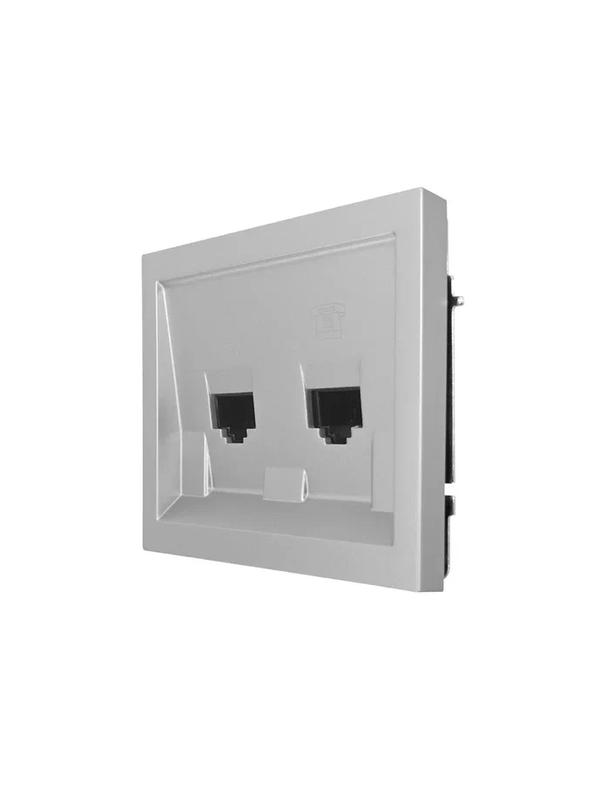  Розетка компьютер+телефо СП ZIMA IP20 сер. матов. LEZARD 704-7488-143 фото в каталоге от BTSprom.by