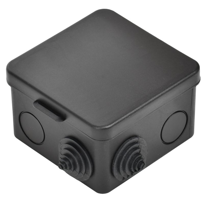  Коробка распаячная ОП 80х80х50 IP54 КМ41238 откид. крышка 7 гермовводов черн. IEK UKO31-080-080-050-K02-54 фото в каталоге от BTSprom.by