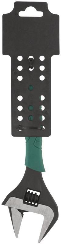  Ключ разводной "Карат" CrV обточенные узкие губки шкала увелич.захват прорезин.ручка 200мм (39мм) FIT 70202 фото в каталоге от BTSprom.by