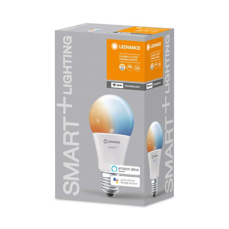 лампа светодиодная smart+ wifi classic tunable white 75 9.5вт/2700-6500к e27 ledvance 4058075485433 от BTSprom.by