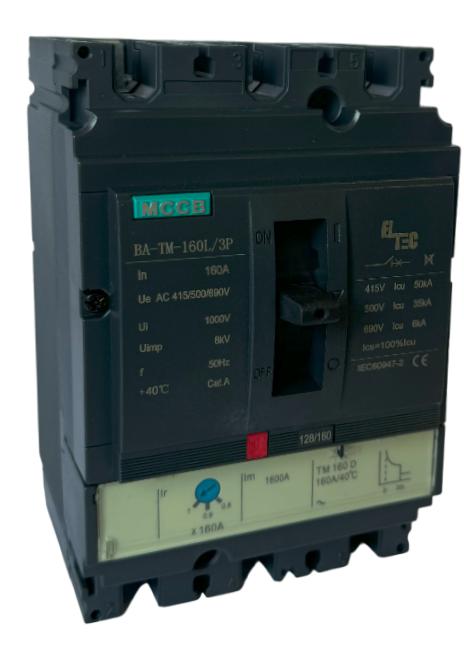 выключатель автоматический mccb ba-tm-160l/3p 160а (тепломагнитый тм icu:50ka) eltec 1200160 от BTSprom.by
