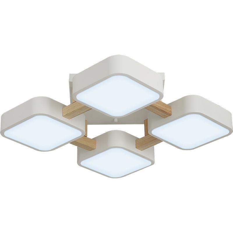  Люстра светодиодная SCANDIA 56Вт 465х465х120мм 19кв.м потолочная 3 режима бел./дерево Ritter 52072 6 фото в каталоге от BTSprom.by