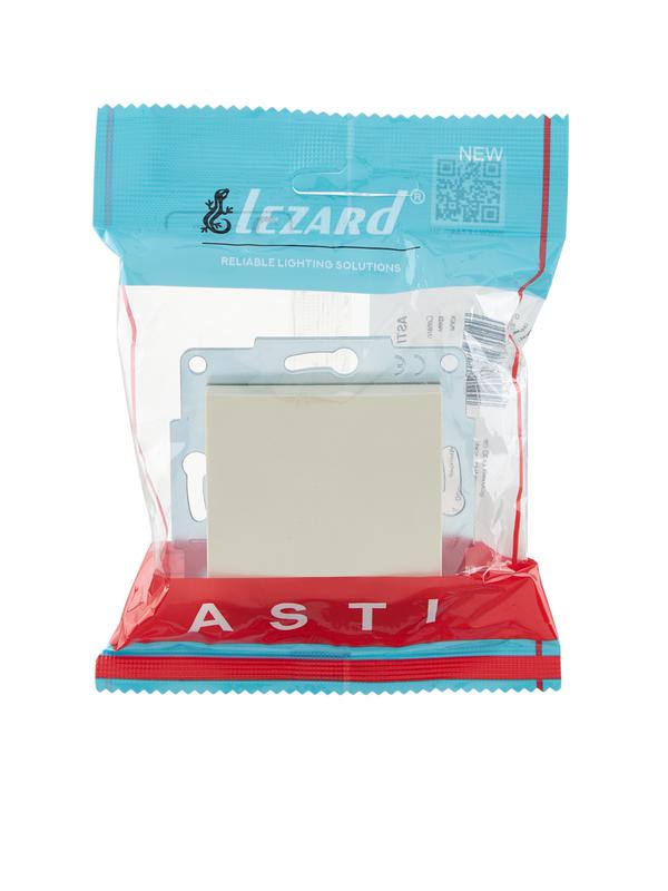  Выключатель 1-кл. 1п СП ASTI 10А IP20 механизм крем. LEZARD 7081-0388-100 фото в каталоге от BTSprom.by