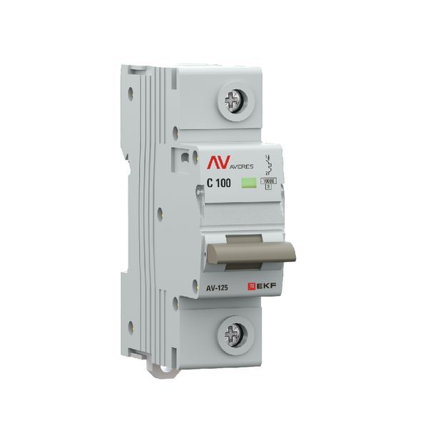  Выключатель автоматический 1п D 100А 10кА AV-125 AVERES EKF mcb125-1-100D-av фото в каталоге от BTSprom.by