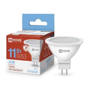 лампа светодиодная led-jcdr-vc 11вт рефлектор 6500к холод. бел. gu5.3 990лм 230в in home 4690612024745 от BTSprom.by