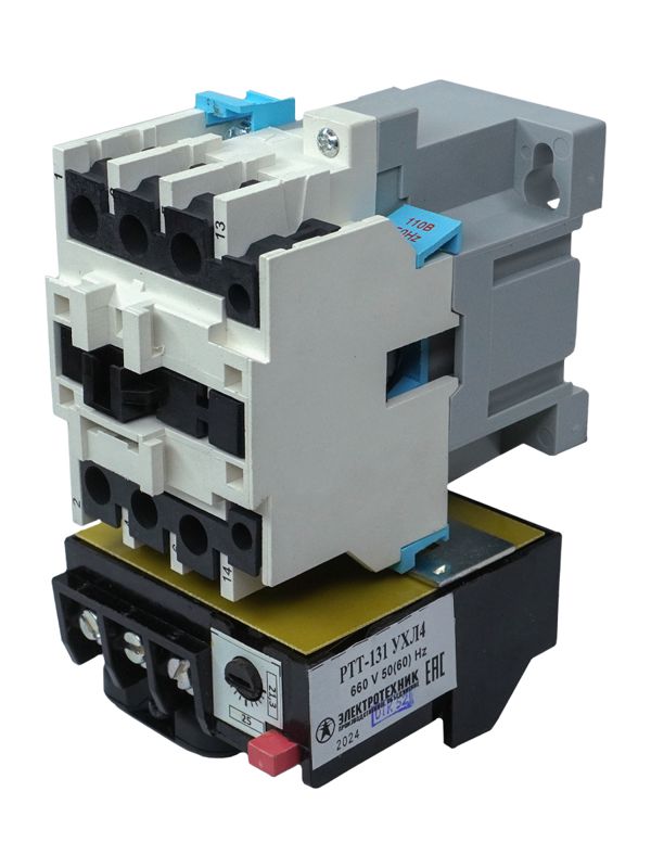 пускатель электромагнитный пм12-025200 ухл4 в 25а 110в/50гц ac 1но ip00 нереверсивный с реле ртт-131 21.2-28.7а электротехник et007024 от BTSprom.by