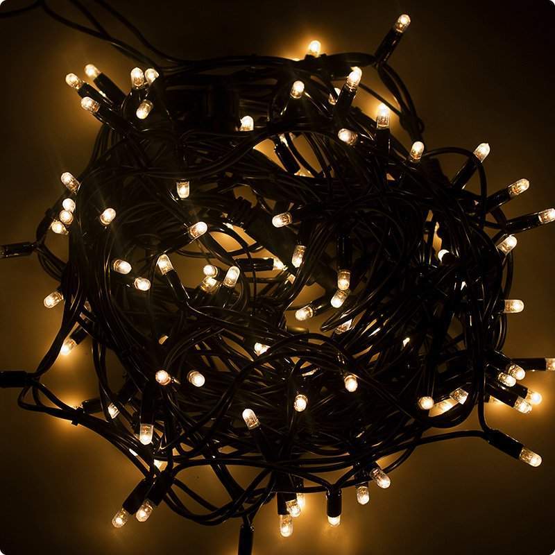 дюраплей 10 м, черный каучук, 100 led, цвет белый/теплый белый, flashing (каждый 6 диод), 24 в (нужен трансформатор 531-100/531-200) от BTSprom.by