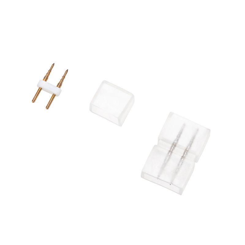  Набор установочный для двухсторон. гибкого неона 8х16мм (шнур питания каучук с диодным мостом и вилкой; заглушка; переходная муфта; игла) 1.5м Neon-Night 134-502 фото в каталоге от BTSprom.by