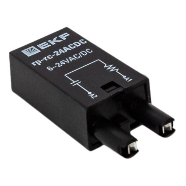  Модуль защитный RC 6-24В AC/DC для промежуточных реле RP AVERES EKF rp-rc-24ACDC фото в каталоге от BTSprom.by