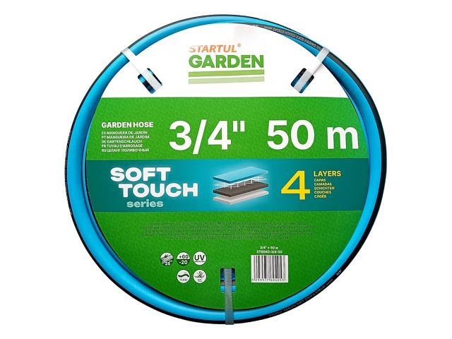 шланг поливочный 3/4" 50м startul garden soft touch (st6040-3/4-50) (4 слоя) st6040-3/4-50 от BTSprom.by