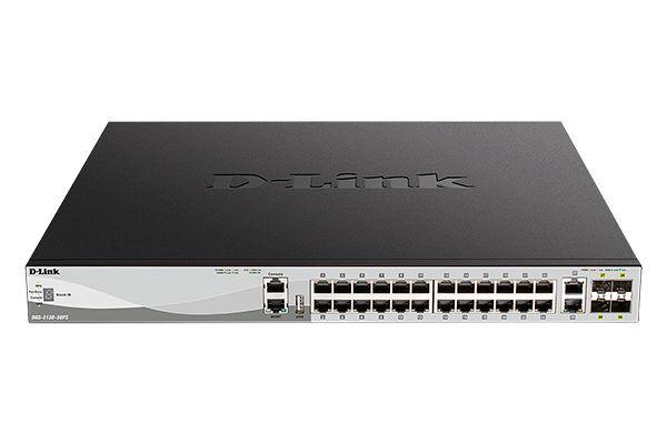 коммутатор управляемый стекируемый l3 dgs-3130-30ps/b1a (24 порта 10/100/1000base-t - poe (30вт) 2 порта 10gbase-t и 4 порта 10gbase-x sfp+ d-link 1855080 от BTSprom.by