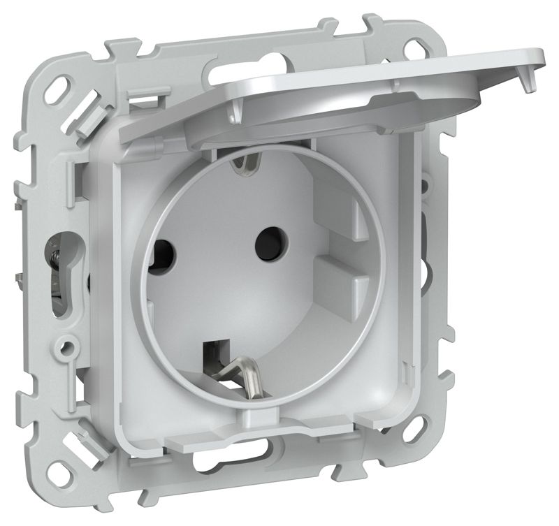 розетка сп flite рсшкр11-0-44-флж 16а ip44 с заземл. с защ. шторками и крышкой механизм жемчуж. iek fi-r16-16-44-k36 от BTSprom.by