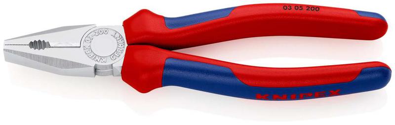 плоскогубцы комбинированные l-200мм хром. knipex kn-0305200 от BTSprom.by