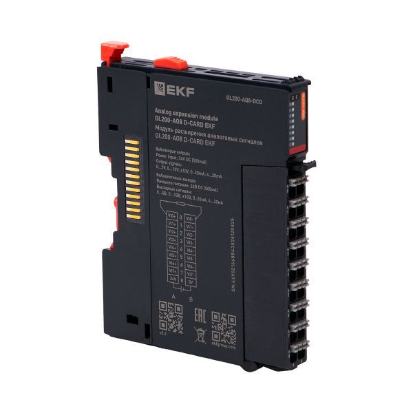 модуль расширения аналоговых сигналов gl200-ao8 d-card ekf gl200-aq8-dcd от BTSprom.by